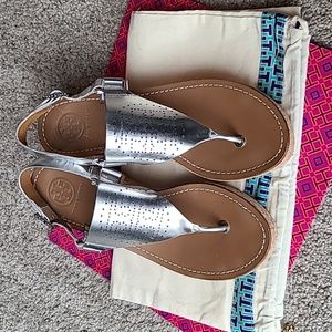 Tory Burch Landon Laser Cut Cork Wedge